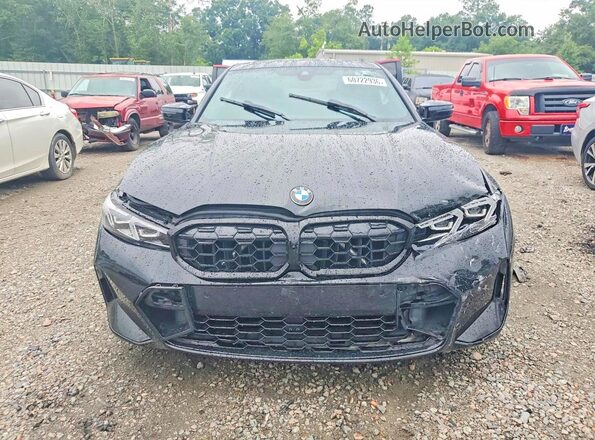 3MW49FS02R8E46948 2024 BMW M3 Black Вид спереду