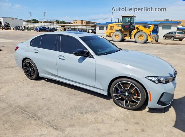 3MW49FS04R8E46272 2024 BMW M3 Gray Передня права чверть