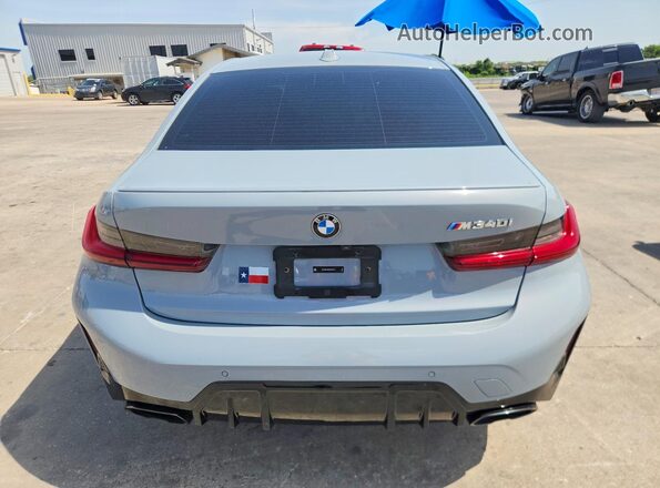 3MW49FS04R8E46272 2024 BMW M3 Gray Вид ззаду