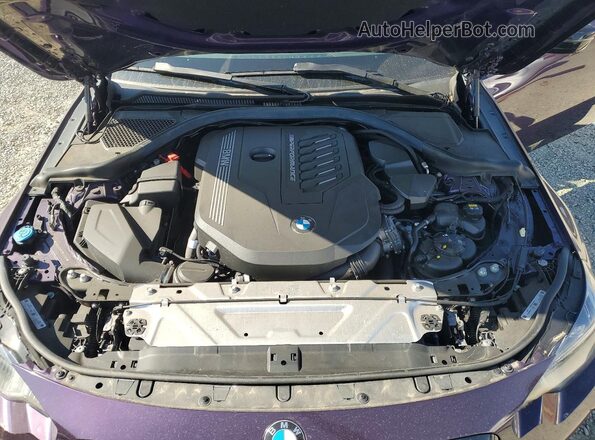 3MW53CM02N8C61584 2022 BMW M2 Purple Rear interior view