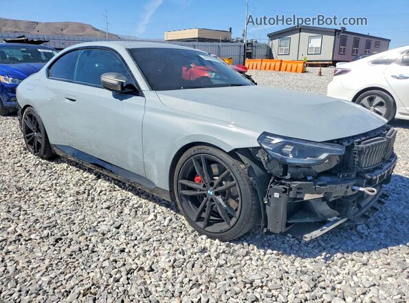 3MW53CM03N8C77230 2022 BMW M2 Gray Передня права чверть
