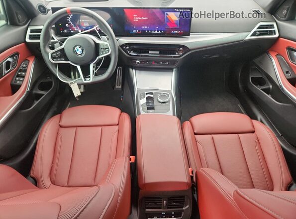 3MW59FT01S8F78155 2025 BMW M3 Black Вид панелі приладів