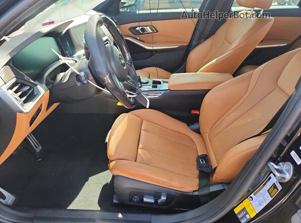 3MW5P7J00N8C63219 2022 BMW 3 SERIES Black Front interior view
