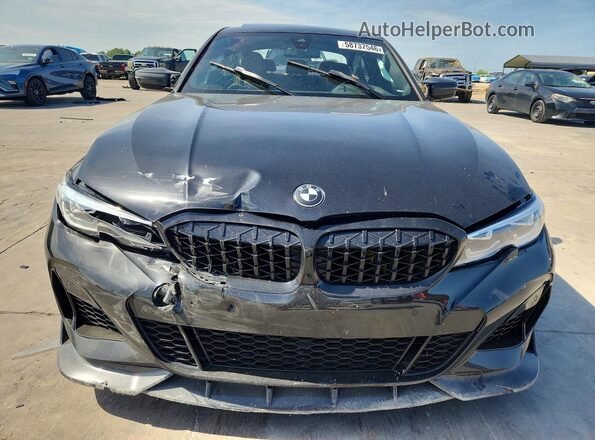 3MW5P7J00N8C63219 2022 BMW 3 SERIES Black Front view