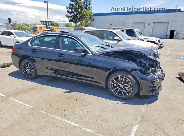3MW5P7J02M8B48376 2021 BMW 3 SERIES Черный Передняя правая четверть