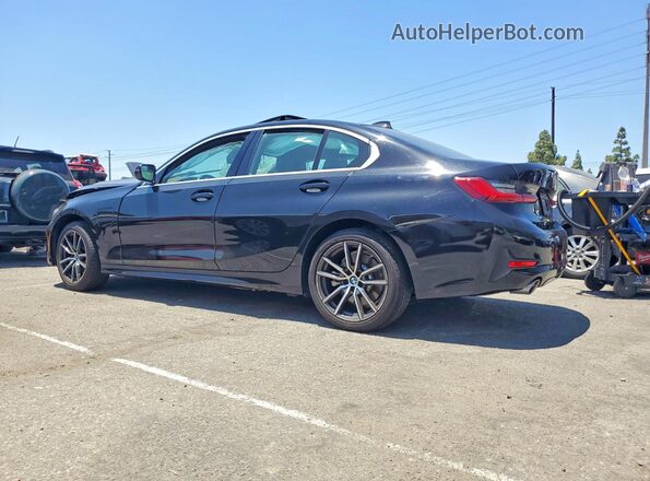 3MW5P7J02M8B48376 2021 BMW 3 SERIES Черный Задняя левая четверть