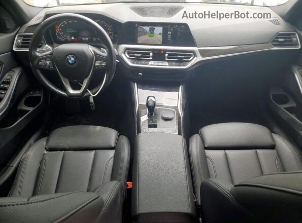 3MW5P7J06M8B98245 2021 BMW 3 SERIES White Առջևի վահանակի տեսք