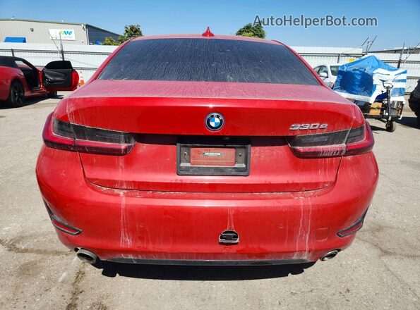 3MW5P7J09N8C44037 2022 BMW 3 SERIES Red Rear view
