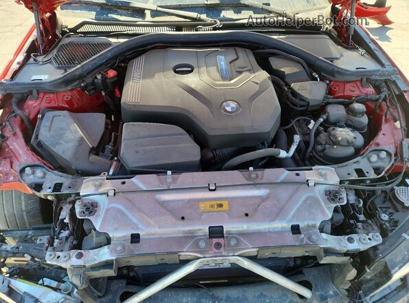 3MW5P7J09N8C44037 2022 BMW 3 SERIES Red Rear interior view