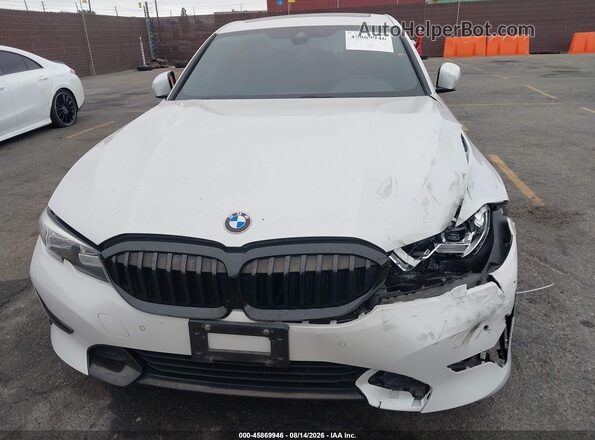 3MW5P7J0XM8B55110 2021 BMW 3 SERIES White Widok zestawu wskaźników