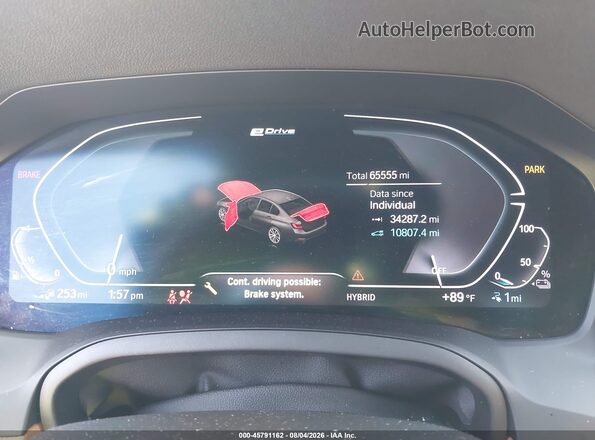 3MW5P9J02N8C23624 2022 BMW 3 SERIES Gray უკანა სავარძლების ხედი