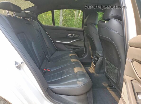 3MW5P9J03M8B52674 2021 BMW 3 SERIES White უკანა სავარძლების ხედი