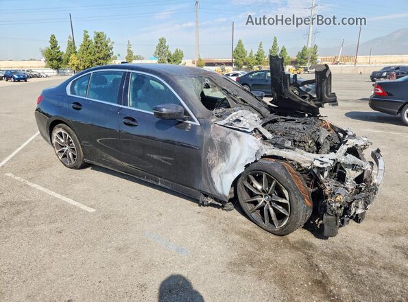 3MW5P9J06M8B78797 2021 BMW 3 SERIES Черный Передняя правая четверть