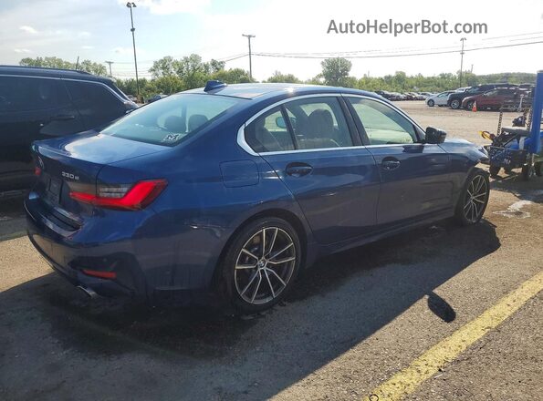 3MW5P9J06M8B89217 2021 BMW 3 SERIES Blue Tył prawy