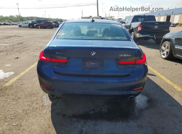 3MW5P9J06M8B89217 2021 BMW 3 SERIES Blue Widok z tyłu