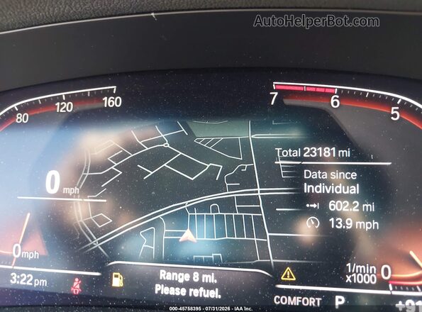3MW5R1J02L8B10474 2020 BMW 3 SERIES Синий Вид задних сидений