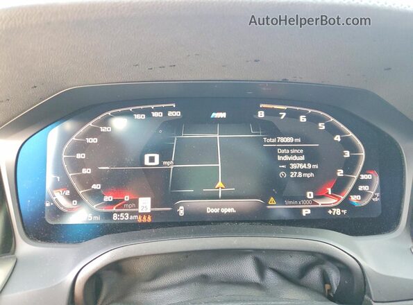 3MW5R1J03L8B28482 2020 BMW 3 SERIES Black Vista del cuadro de instrumentos