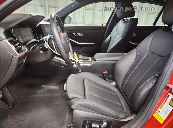3MW5R1J04M8C03143 2021 BMW 3 SERIES Orange Front interior view