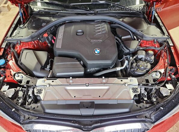 3MW5R1J04M8C03143 2021 BMW 3 SERIES Orange Rear interior view