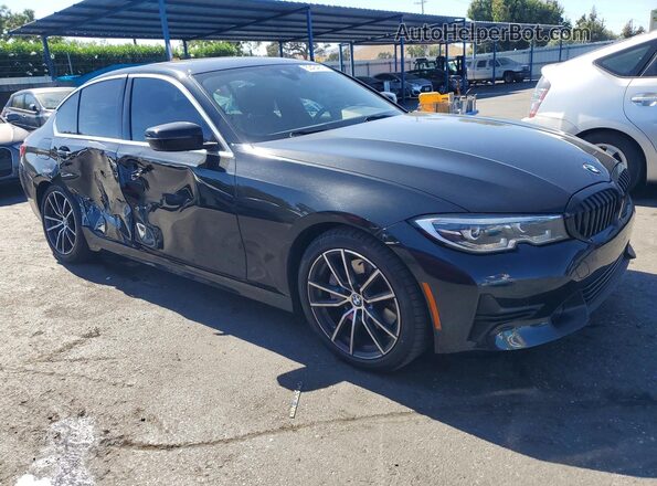 3MW5R1J05L8B11232 2020 BMW 3 SERIES Black Przód prawy