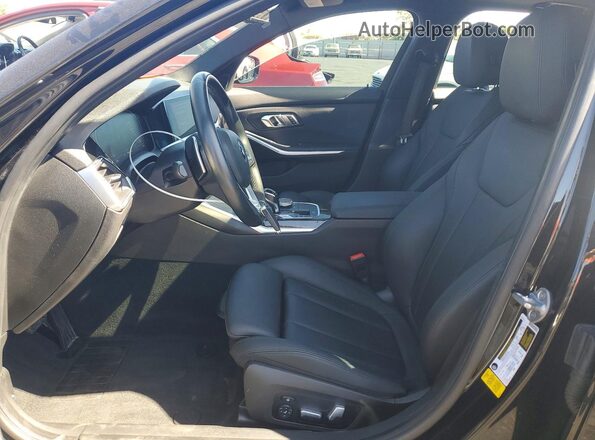 3MW5R1J05L8B11232 2020 BMW 3 SERIES Black Widok wnętrza z przodu