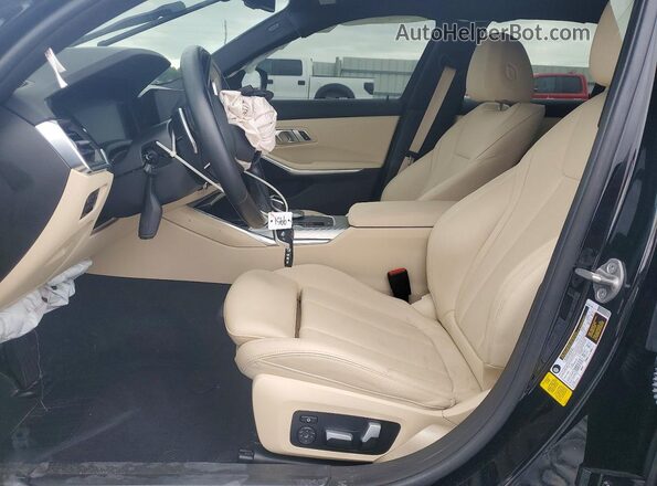 3MW5R1J05M8C19951 2021 BMW 3 SERIES Black წინა სალონის ხედი