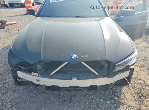 3MW5R1J07N8C70675 2022 BMW 3 SERIES Черный Вид задней части салона