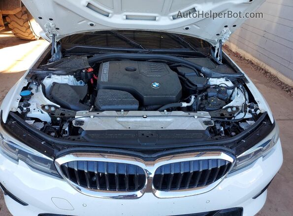 3MW5R1J09M8B78093 2021 BMW 3 SERIES Белый Вид задней части салона