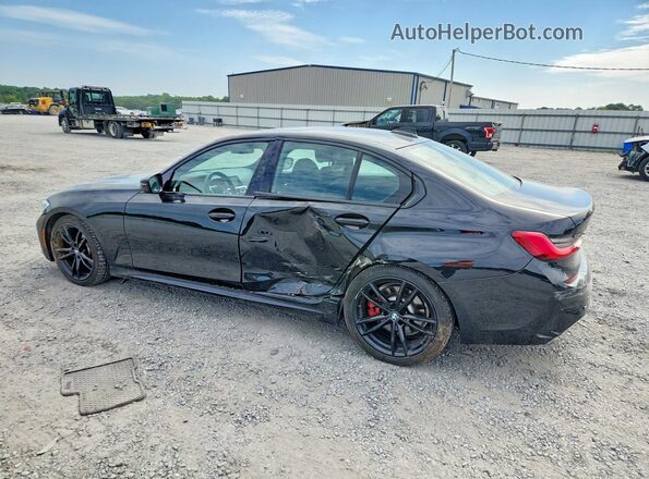 3MW5R1J09M8C02599 2021 BMW 3 SERIES Black Trasero izquierdo