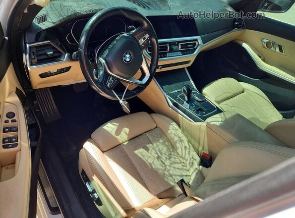 3MW5R1J09N8C63873 2022 BMW 3 SERIES White Widok deski rozdzielczej