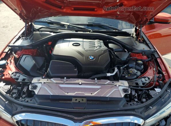 3MW5R1J0XM8B52425 2021 BMW 3 SERIES Orange უკანა სალონის ხედი