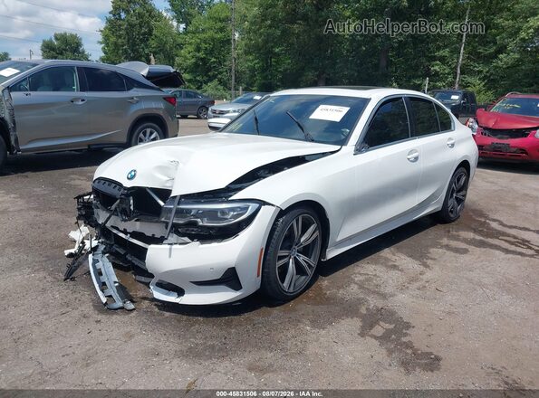 3MW5R7J00M8B49665 2021 BMW 3 SERIES White წინა მარცხენა ხედი სამი მეოთხედიდან