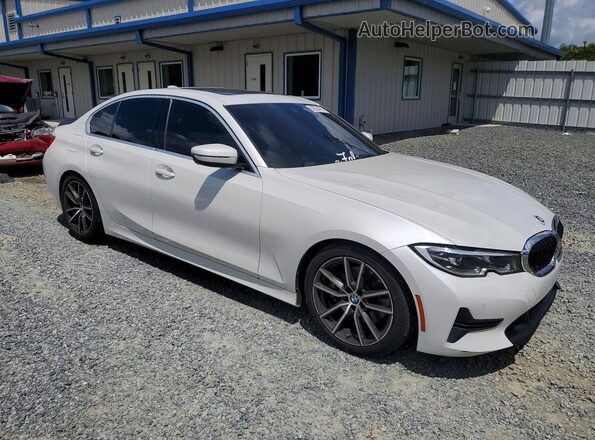 3MW5R7J00M8B51156 2021 BMW 3 SERIES Белый Передняя правая четверть