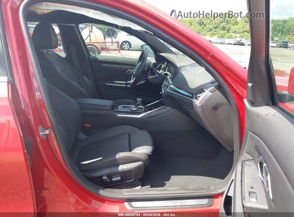 3MW5R7J00N8C65708 2022 BMW 3 SERIES Red Вид салону спереду