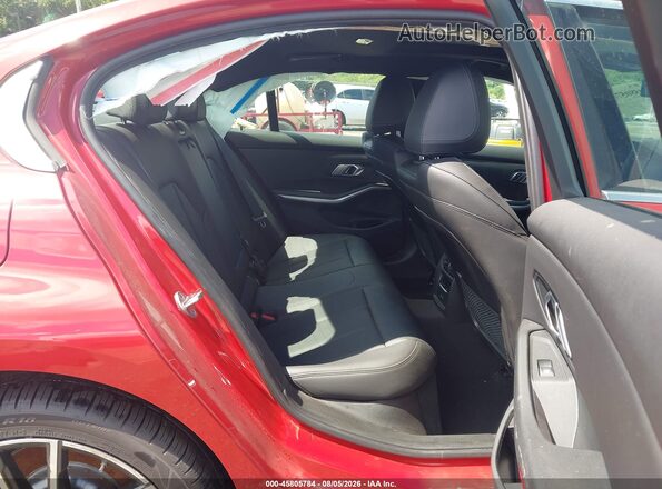 3MW5R7J00N8C65708 2022 BMW 3 SERIES Red Вид наклейки з VIN-кодом
