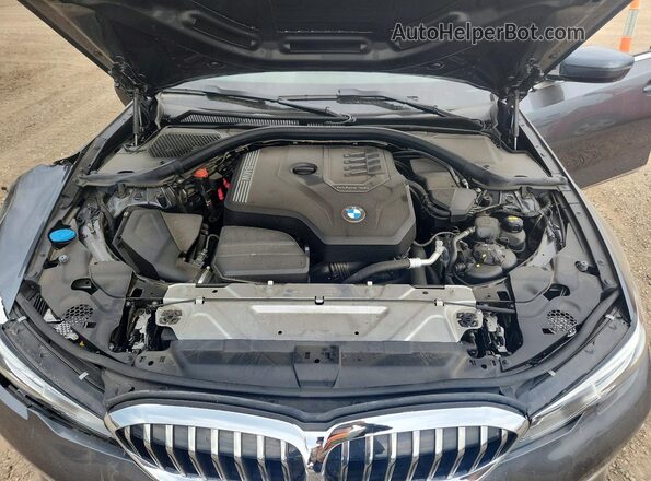 3MW5R7J01L8B26894 2020 BMW 3 SERIES Gray Вид задньої частини салону