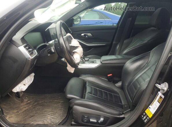 3MW5R7J02L8B10963 2020 BMW 3 SERIES Черный Вид салона спереди