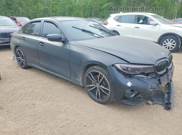 3MW5R7J02L8B10963 2020 BMW 3 SERIES Черный Передняя правая четверть