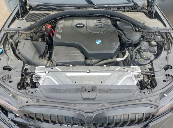 3MW5R7J02L8B10963 2020 BMW 3 SERIES Черный Вид задней части салона