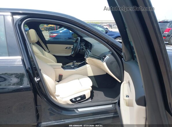 3MW5R7J03M8B90596 2021 BMW 3 SERIES Black Widok wnętrza z przodu