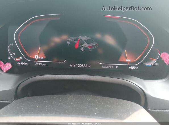 3MW5R7J04L8B24668 2020 BMW 3 SERIES Черный Вид задних сидений