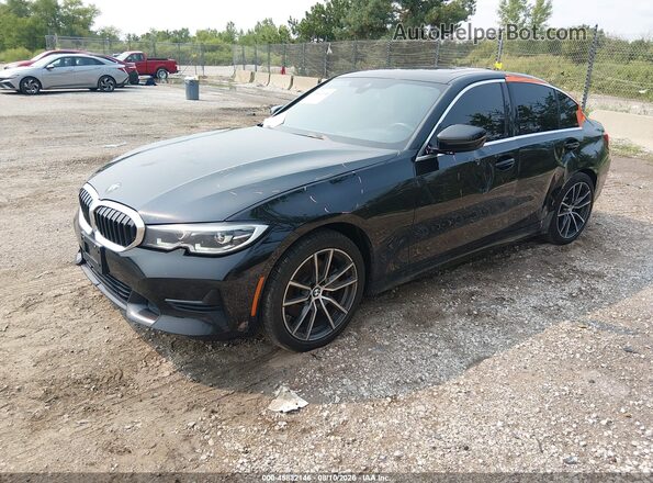 3MW5R7J04L8B24668 2020 BMW 3 SERIES Черный Передняя левая четверть