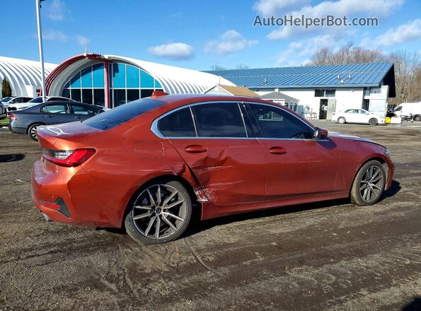 3MW5R7J04L8B45942 2020 BMW 3 SERIES Красный Задняя правая четверть