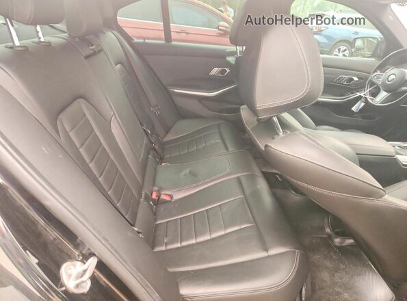 3MW5R7J04M8C15540 2021 BMW 3 SERIES Black Вид задніх сидінь