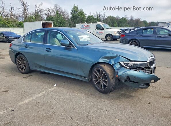 3MW5R7J05M8B96027 2021 BMW 3 SERIES Teal Առջևի աջ