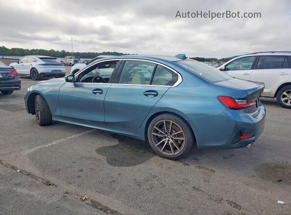 3MW5R7J05M8B96027 2021 BMW 3 SERIES Teal Հետևի ձախ