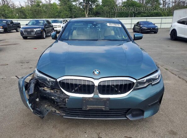 3MW5R7J05M8B96027 2021 BMW 3 SERIES Teal Դիմացի տեսք
