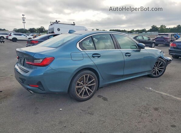 3MW5R7J05M8B96027 2021 BMW 3 SERIES Teal Հետևի աջ