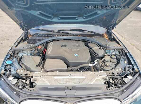 3MW5R7J05M8B96027 2021 BMW 3 SERIES Teal Սալոնի հետևի տեսք