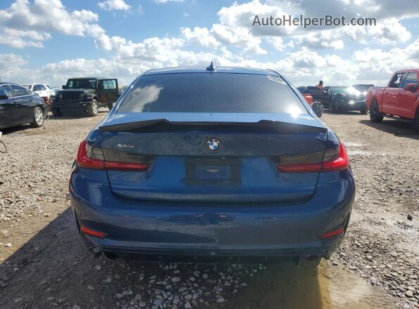 3MW5R7J06M8B73193 2021 BMW 3 SERIES Blue Rear view